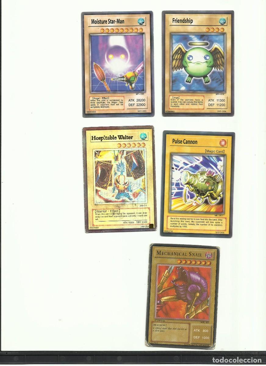 Trading cards: Lote cinco cartas Yu Gi Oh! en ingl&eacute;s - Foto 1