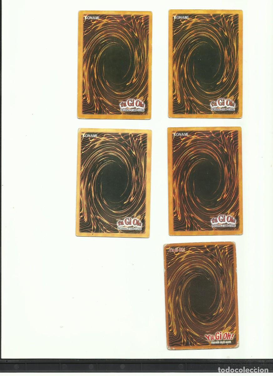 Trading cards: Lote cinco cartas Yu Gi Oh! en ingl&eacute;s - Foto 2