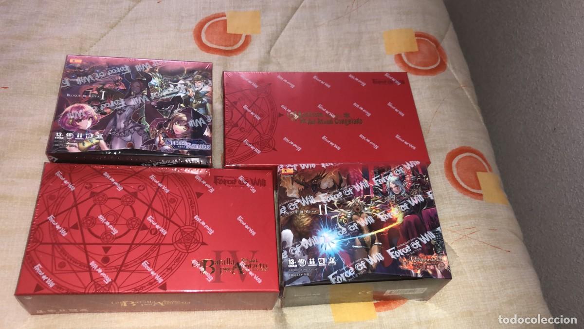 LOTE 4 CAJAS FORCE OF WILL SELLADAS DE 4 EDICIONES DISTINTAS - KREATEN TCG FOW