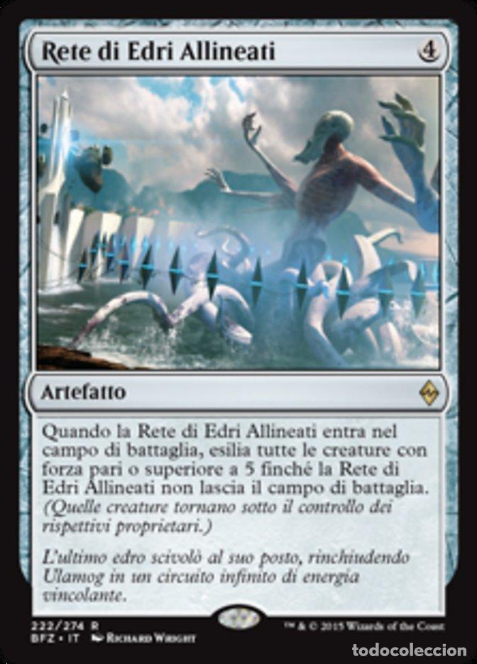 Trading Cards: Carta MTG-Rete di Edri Allineati-Battaglia per Zendikar-N.222-ITA-EX-Rare - Magic the Gathering
