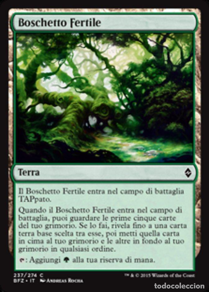 Trading Cards: Carta MTG-Boschetto Fertile-Battaglia per Zendikar-N.237-ITA-EX-Common - Magic the Gathering