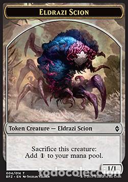 Trading Cards: Carta MTG-Eldrazi Scion Token (V.3)-Battaglia per Zendikar-T004-ITA-EX-Token - Magic the Gathering