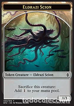 Trading Cards: Carta MTG-Eldrazi Scion Token (V.2)-Battaglia per Zendikar-T003-ITA-EX-Token - Magic the Gathering