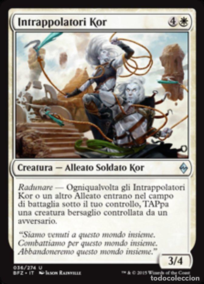 Trading Cards: Carta MTG-Intrappolatori Kor-Battaglia per Zendikar-N.036-ITA-EX-Uncommon - Magic the Gathering