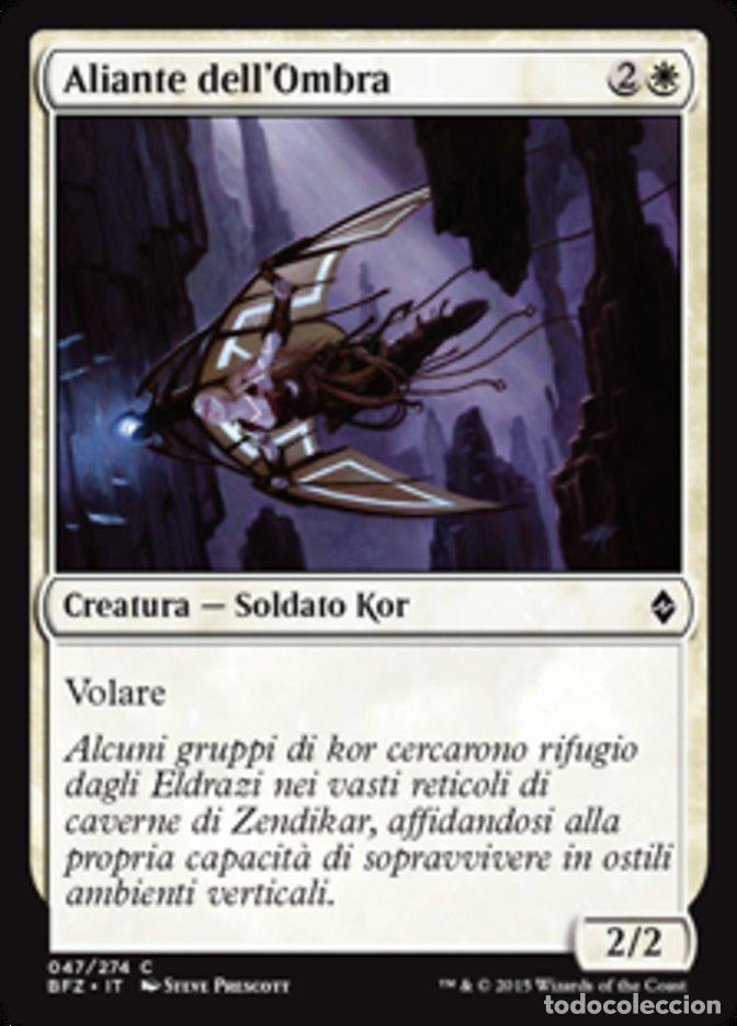 Trading Cards: Carta MTG-Aliante dell'Ombra-Battaglia per Zendikar-N.047-ITA-EX-Common - Magic the Gathering