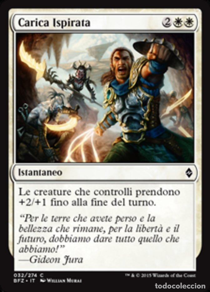 Trading Cards: Carta MTG-Carica Ispirata-Battaglia per Zendikar-N.032-ITA-EX-Common - Magic the Gathering