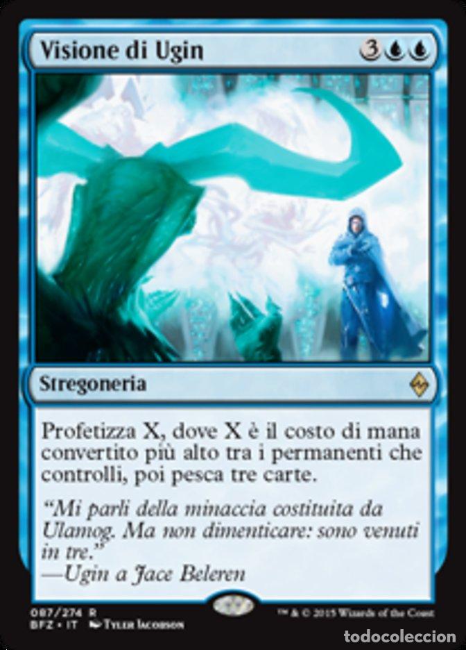 Trading Cards: Carta MTG-Visione di Ugin-Battaglia per Zendikar-N.087-ITA-NM-Rare - Magic the Gathering