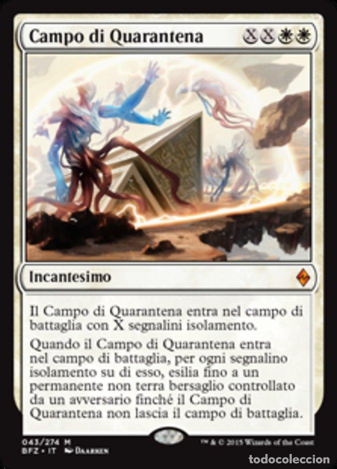 Trading Cards: Carta MTG-Campo di Quarantena-Battaglia per Zendikar-N.043-ITA-EX-Mitica - Magic the Gathering