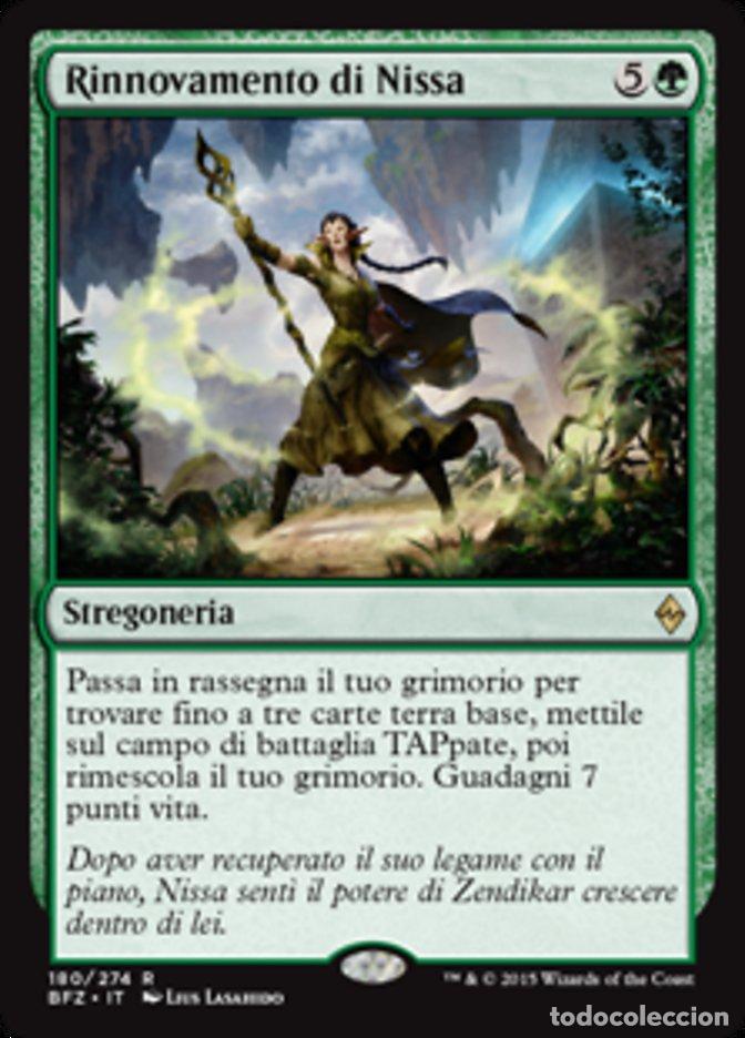Trading Cards: Carta MTG-Rinnovamento di Nissa-Battaglia per Zendikar-N.180-ITA-EX-Rare - Magic the Gathering