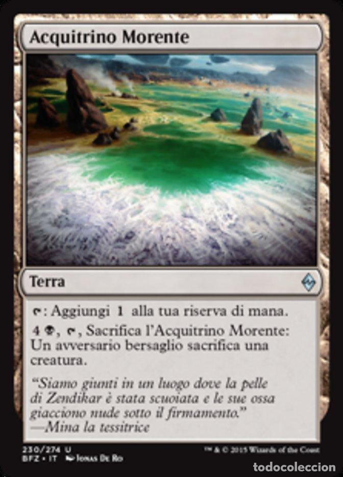 Trading Cards: Carta MTG-Acquitrino Morente-Battaglia per Zendikar-N.230-ITA-EX-Uncommon - Magic the Gathering
