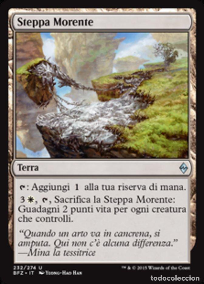 Trading Cards: Carta MTG-Steppa Morente-Battaglia per Zendikar-N.232-ITA-EX-Uncommon - Magic the Gathering