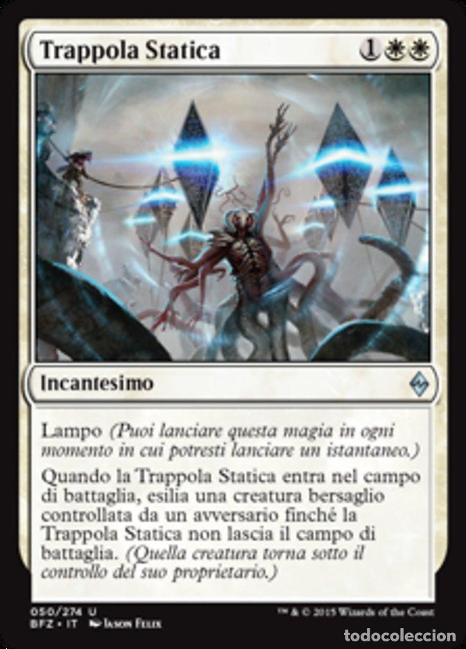 Trading Cards: Carta MTG-Trappola Statica-Battaglia per Zendikar-N.050-ITA-EX-Uncommon - Magic the Gathering