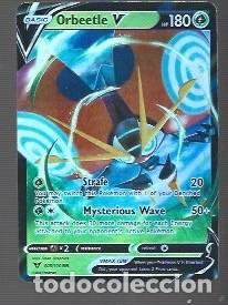 Trading cards: CROMOS DE POK&Eacute;MON BASIC ORBEETIE V HP 180 A&Ntilde;O 2020 - Foto 1