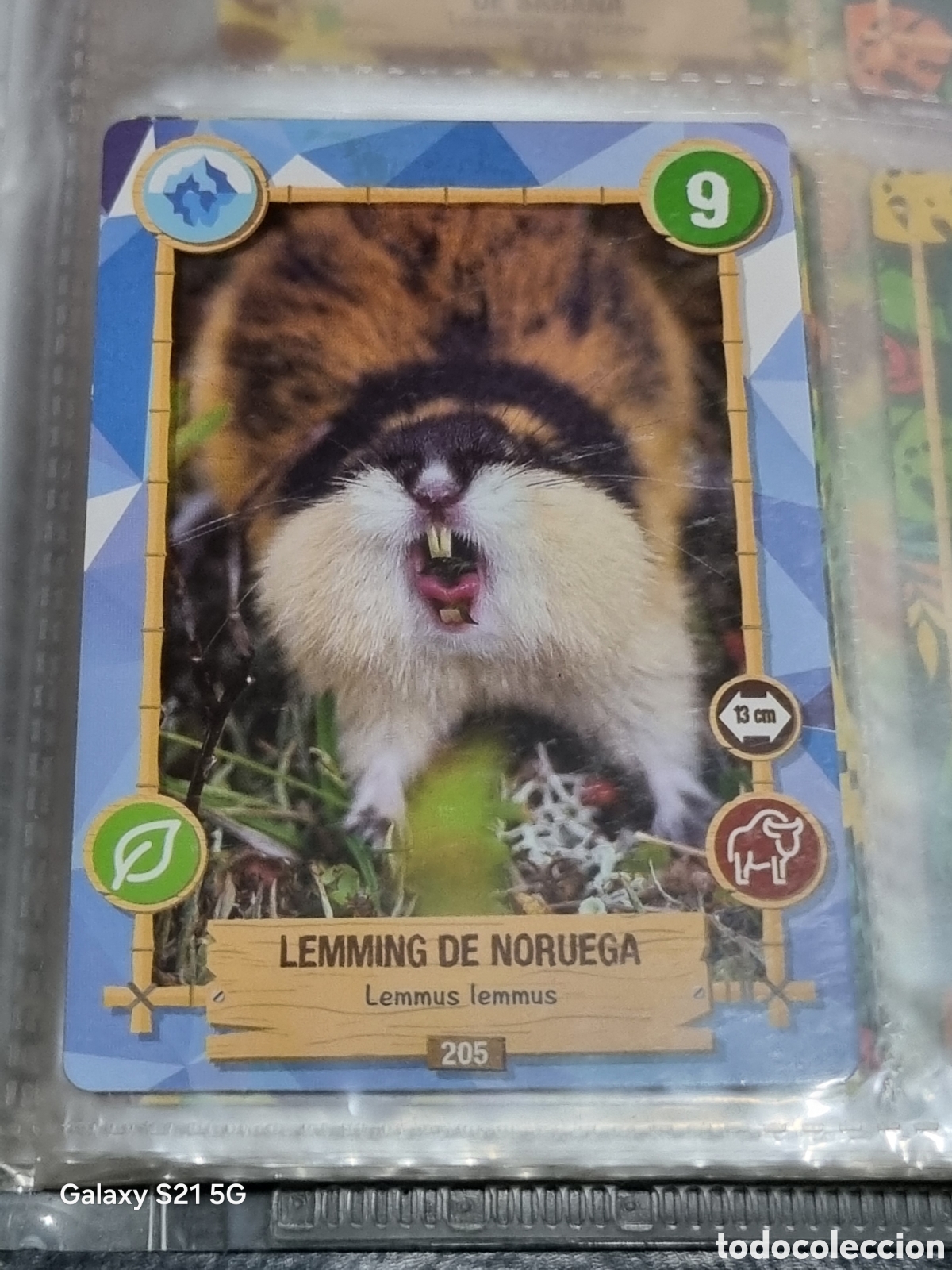 Trading cards: 205 - LEMMING DE NORUEGA - REWILD PANINI - Foto 1