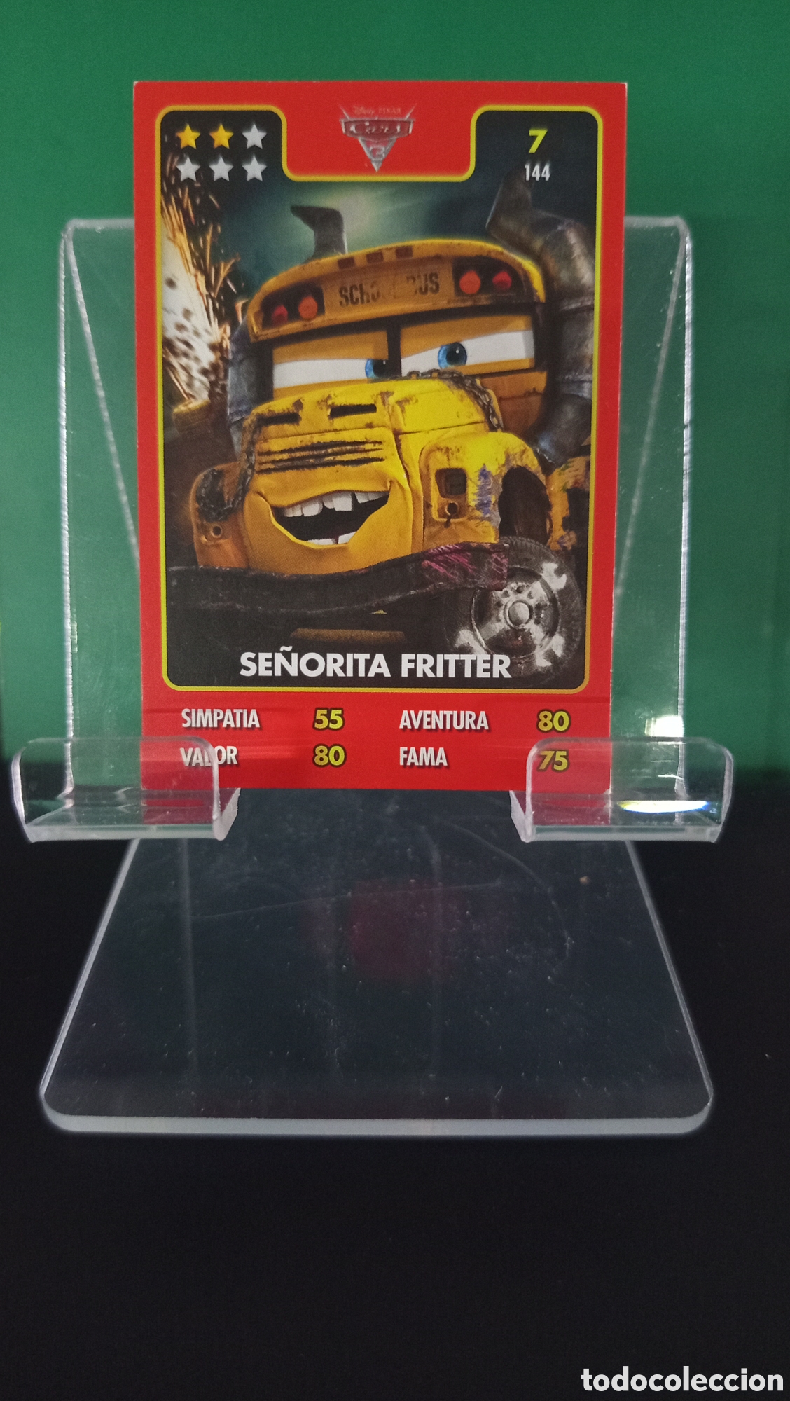 Cartes &agrave; &Eacute;changer: ❇️ CROMO TRADING CARD COLECCI&Oacute;N SE&Ntilde;ORITA FRITTER CARS 7 / 144DISNEY PIXAR CAPRABO ❇️