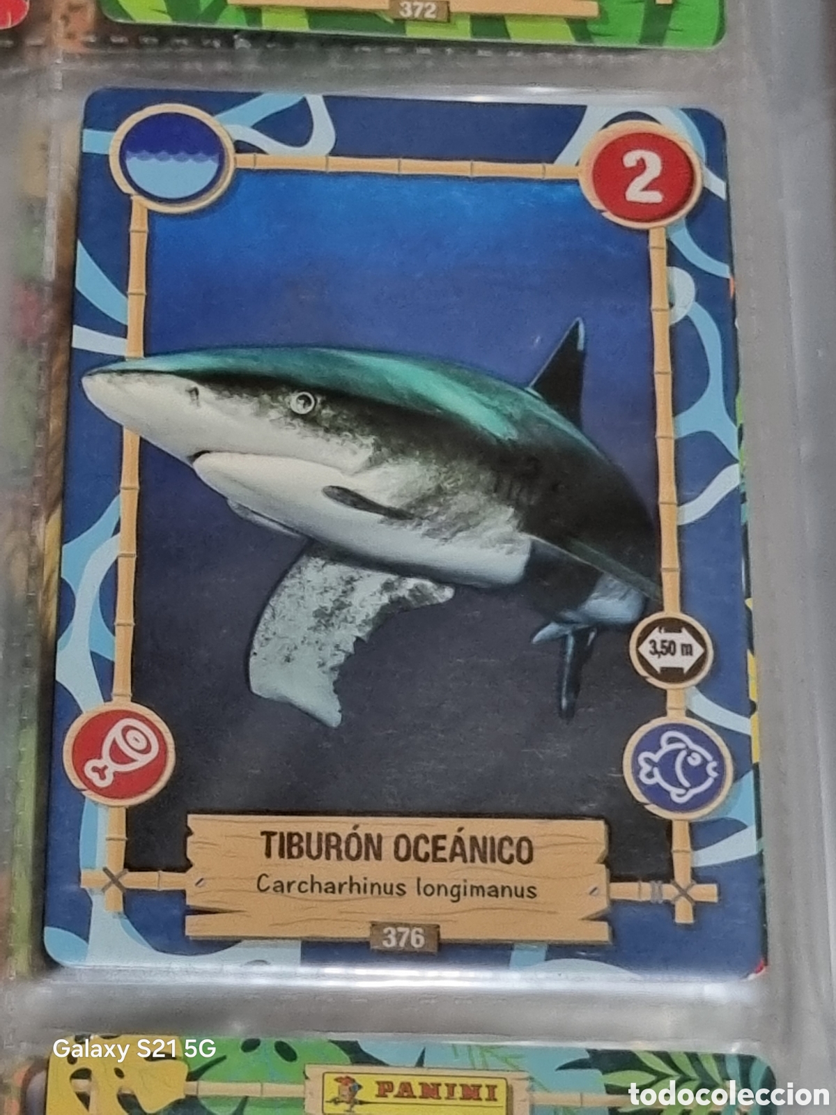 Trading cards: 376 - TIBUR&Oacute;N OCEANICO - REWILD PANINI - Foto 1