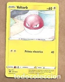 Trading cards: CROMO DE POK&Eacute;MON BASIC VOLTORB PS 60 DEL A&Ntilde;O 2020 - Foto 1