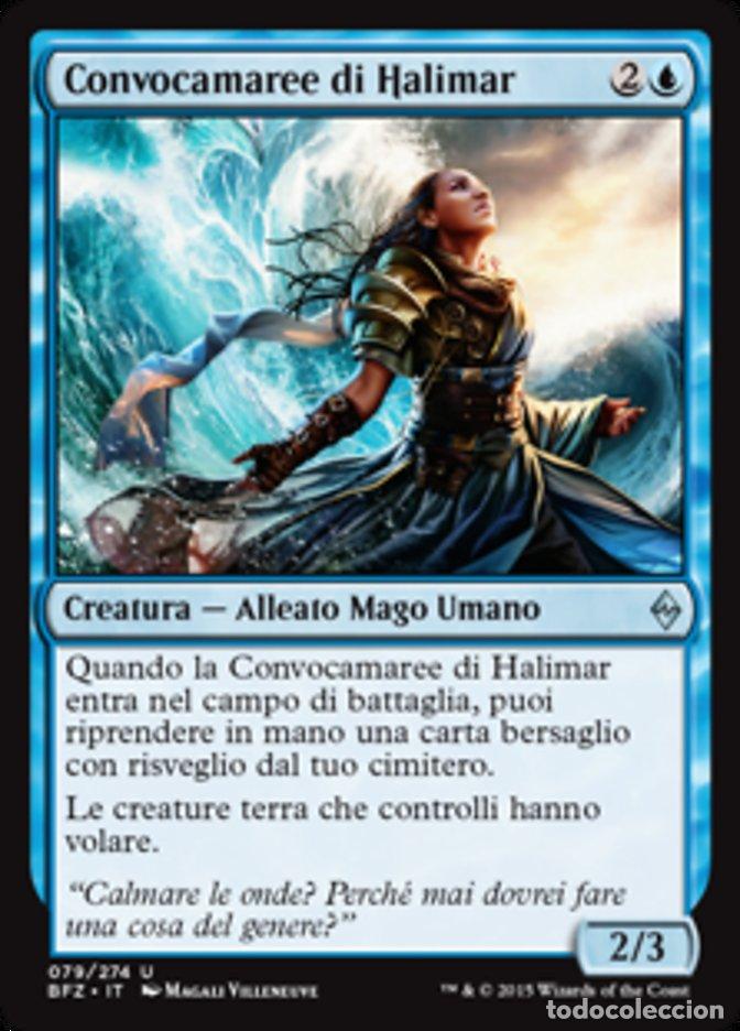 Trading Cards: Carta MTG-Convocamaree di Halimar-Battaglia per Zendikar-N.079-ITA-EX-Uncommon - Magic the Gathering
