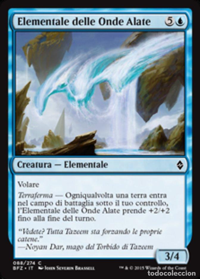 Trading Cards: Carta MTG-Elementale delle Onde Alate-Battaglia per Zendikar-N.088-ITA-EX-Com - Magic the Gathering