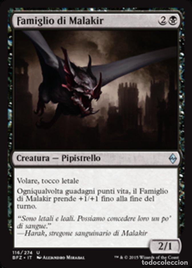 Trading Cards: Carta MTG-Famiglio di Malakir-Battaglia per Zendikar-N.116-ITA-EX-Uncommon - Magic the Gathering