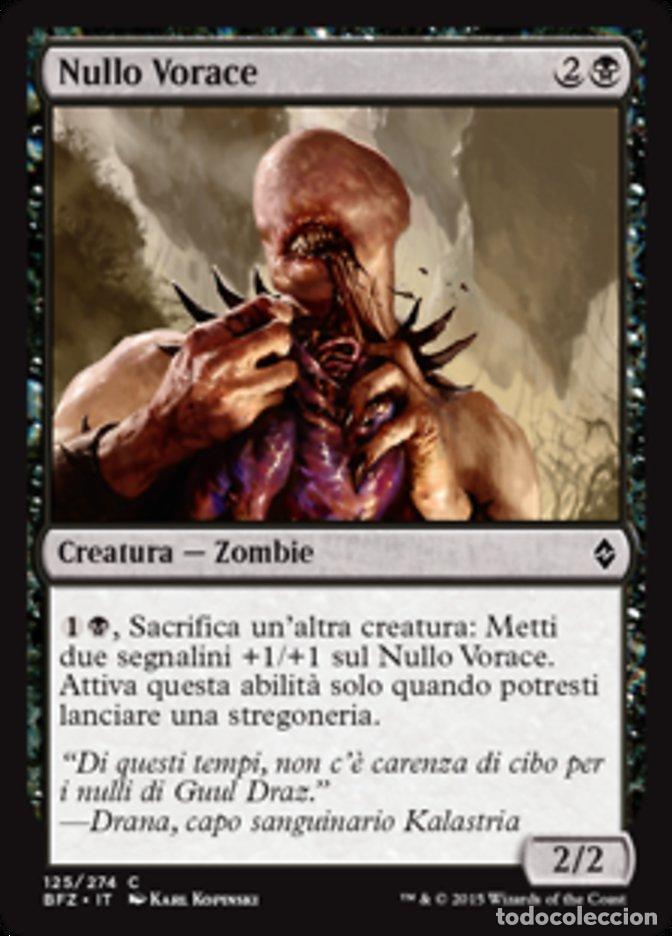 Trading Cards: Carta MTG-Nullo Vorace-Battaglia per Zendikar-N.125-ITA-EX-Common - Magic the Gathering