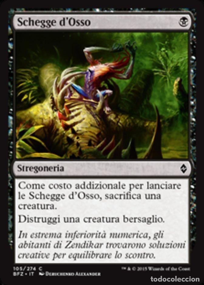 Trading Cards: Carta MTG-Schegge d'Osso-Battaglia per Zendikar-N.105-ITA-EX-Common - Magic the Gathering