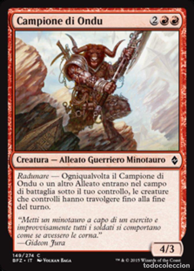 Trading Cards: Carta MTG-Campione di Ondu-Battaglia per Zendikar-N.149-ITA-EX-Common - Magic the Gathering