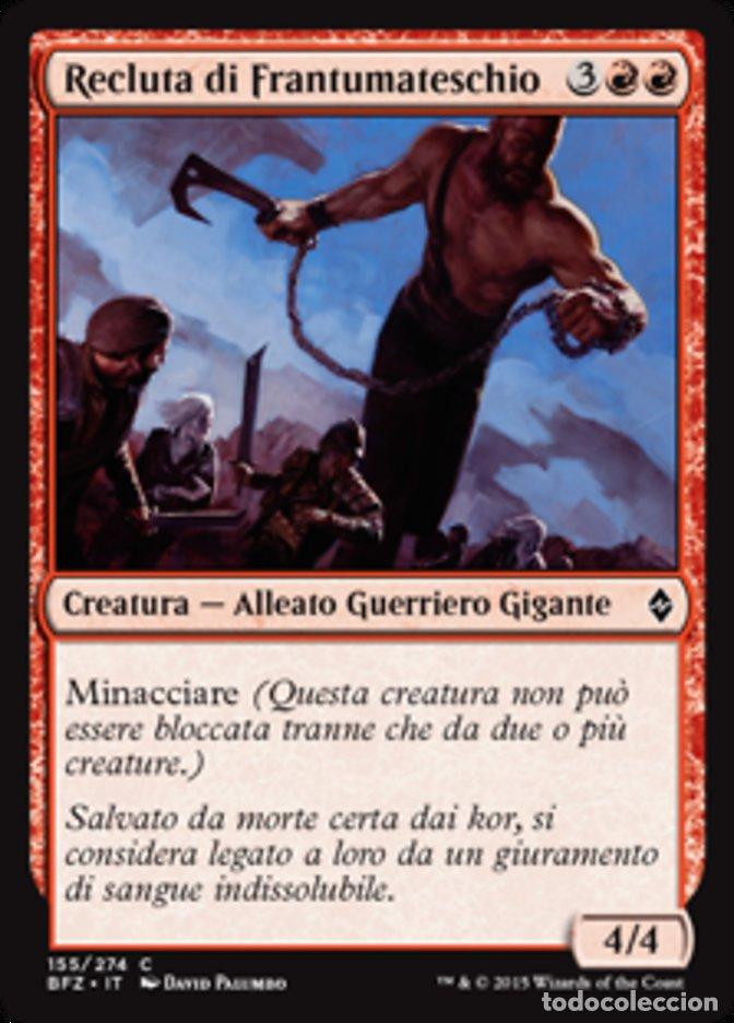 Trading Cards: Carta MTG-Recluta di Frantumateschio-Battaglia per Zendikar-N.155-ITA-EX-Common - Magic the Gatherin