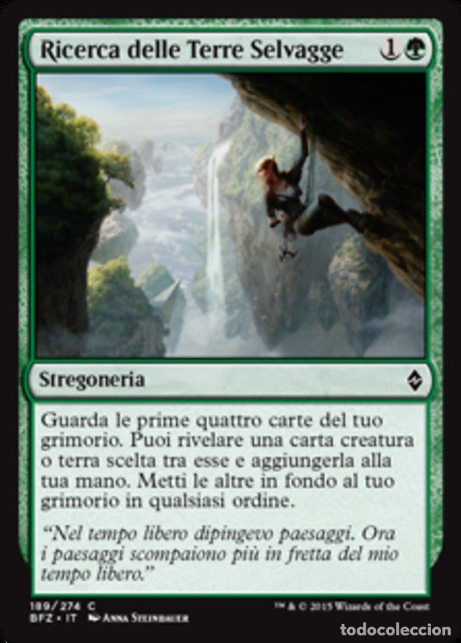 Trading Cards: Carta MTG-Ricerca delle Terre Selvagge-Battaglia per Zendikar-N.189-ITA-EX-Comm - Magic the Gatherin