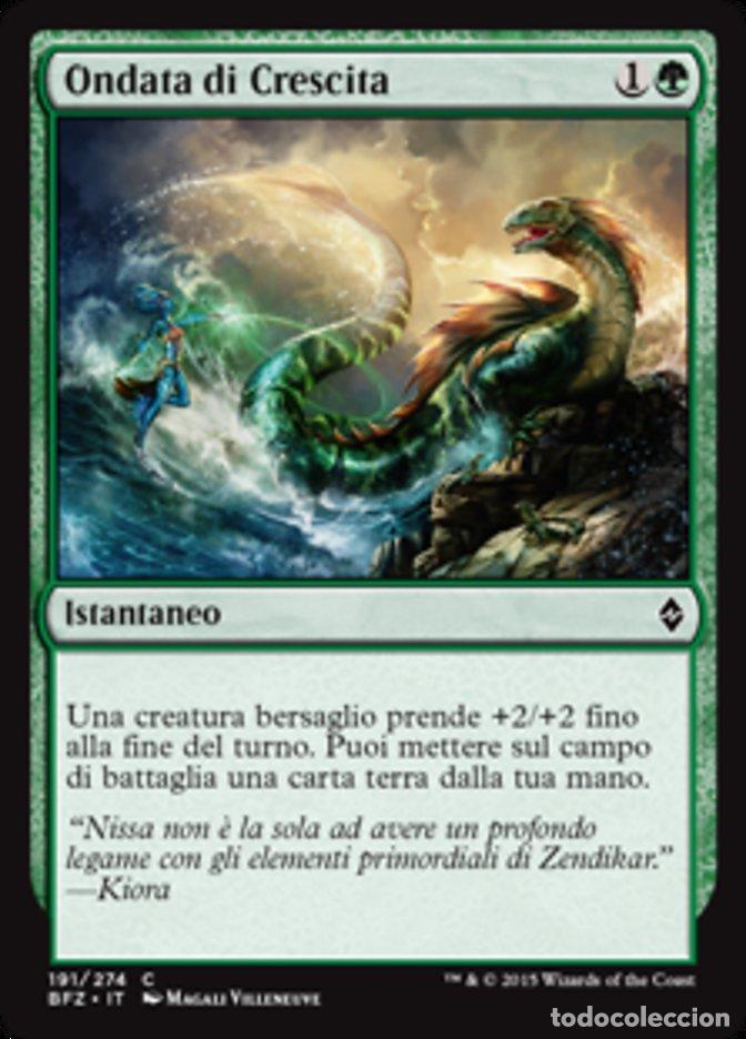 Trading Cards: Carta MTG-Ondata di Crescita-Battaglia per Zendikar-N.191-ITA-EX-Common - Magic the Gathering