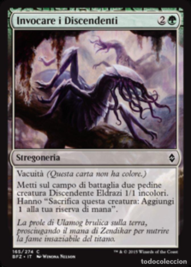 Trading Cards: Carta MTG-Invocare i Discendenti-Battaglia per Zendikar-N.165-ITA-EX-Common - Magic the Gathering