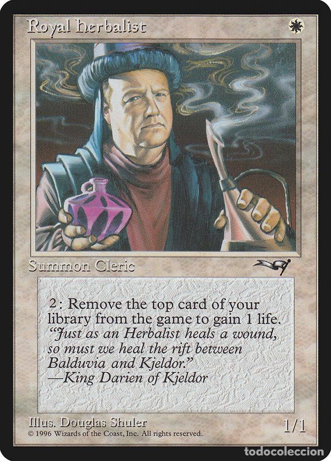 Trading Cards: Carta MTG-Royal Herbalist (V.2)-Alleanze-N.015a-EN-Good-Common - Magic the Gathering