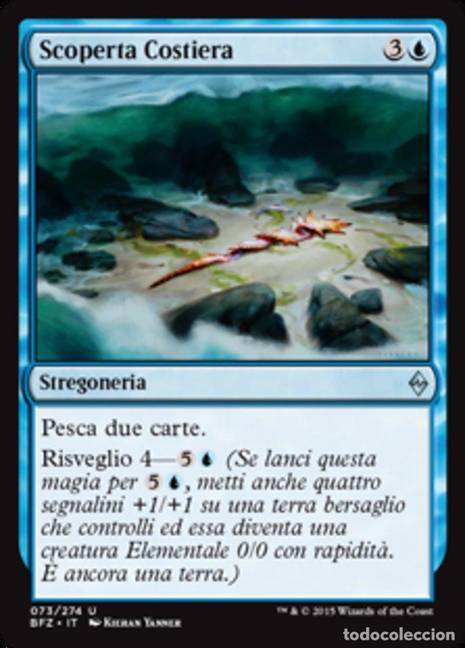 Trading Cards: Carta MTG-Scoperta Costiera-Battaglia per Zendikar-N.073-ITA-EX-Uncommon - Magic the Gathering