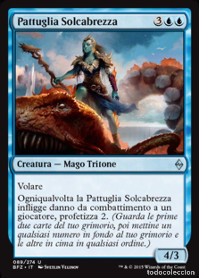 Trading Cards: Carta MTG-Pattuglia Solcabrezza-Battaglia per Zendikar-N.089-ITA-EX-Uncommon - Magic the Gathering