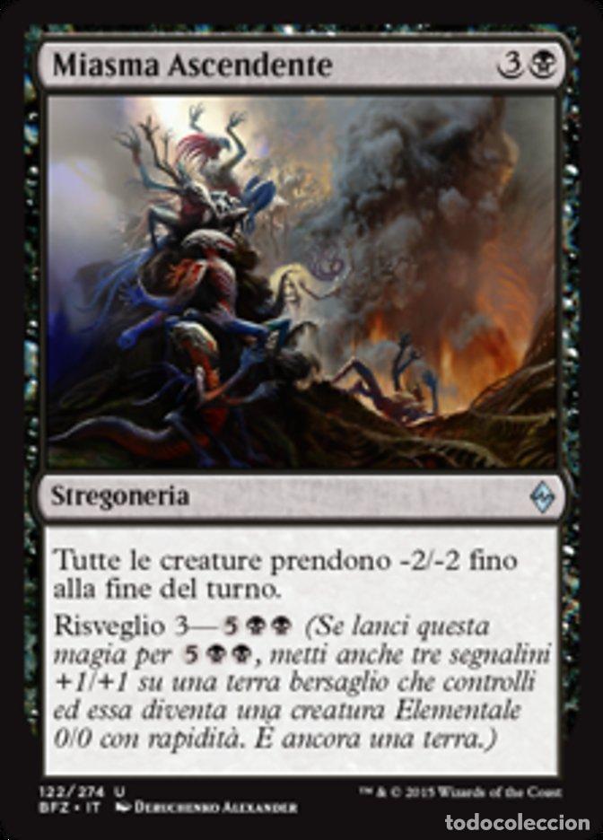 Trading Cards: Carta MTG-Miasma Ascendente-Battaglia per Zendikar-N.122-ITA-EX-Uncommon - Magic the Gathering