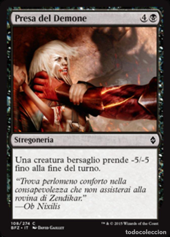 Trading Cards: Carta MTG-Presa del Demone-Battaglia per Zendikar-N.108-ITA-EX-Common - Magic the Gathering