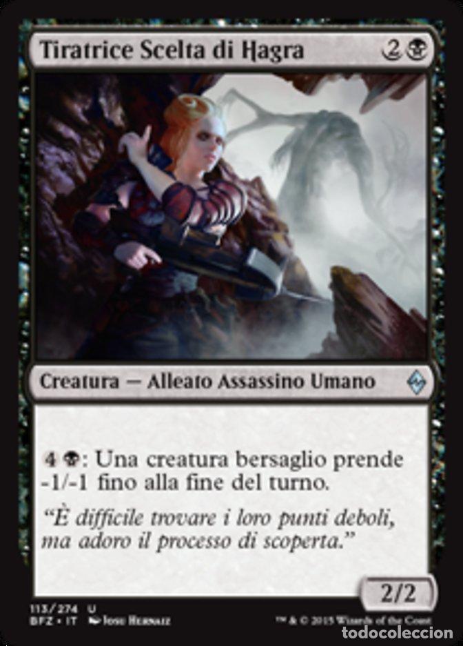 Trading Cards: Carta MTG-Tiratrice Scelta di Hagra-Battaglia per Zendikar-N.113-ITA-EX-Uncomm - Magic the Gathering