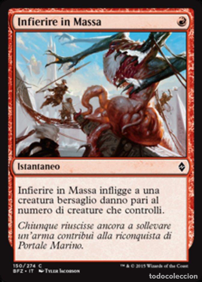 Trading Cards: Carta MTG-Infierire in Massa-Battaglia per Zendikar-N.150-ITA-EX-Common - Magic the Gathering