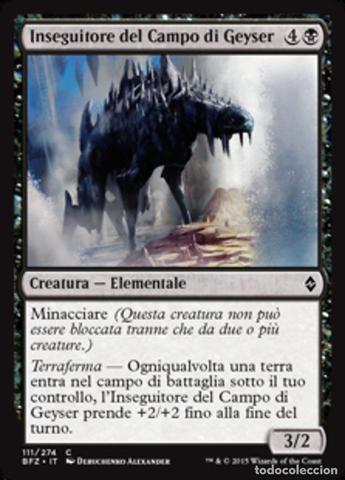 Trading Cards: Carta MTG-Inseguitore del Campo di Geyser-Battaglia per Zendikar-N.111-ITA-EX-C - Magic the Gatherin