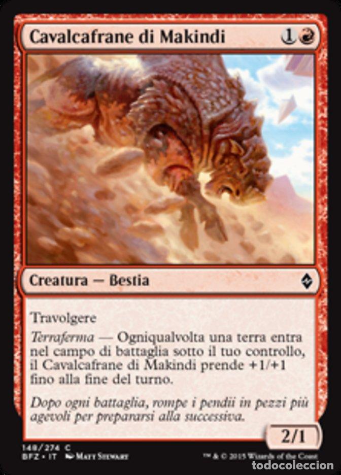 Trading Cards: Carta MTG-Cavalcafrane di Makindi-Battaglia per Zendikar-N.148-ITA-EX-Common - Magic the Gathering