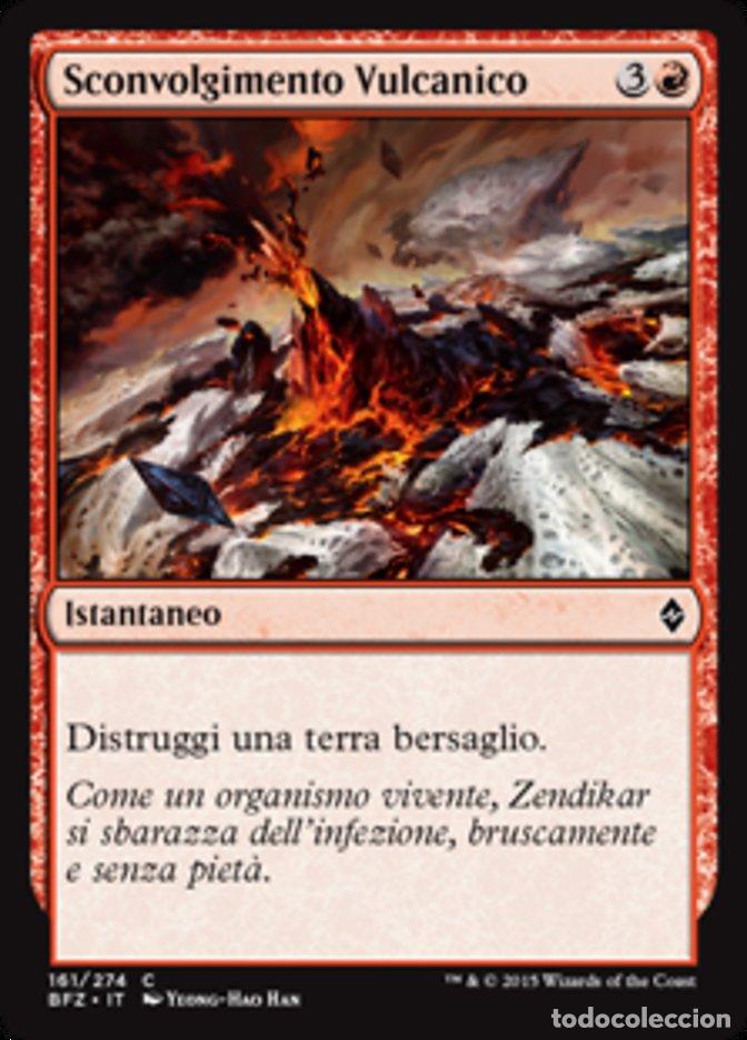 Trading Cards: Carta MTG-Sconvolgimento Vulcanico-Battaglia per Zendikar-N.161-ITA-EX-Common - Magic the Gathering