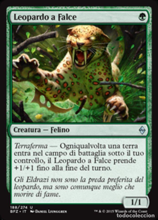 Trading Cards: Carta MTG-Leopardo a Falce-Battaglia per Zendikar-N.188-ITA-EX-Uncommon - Magic the Gathering