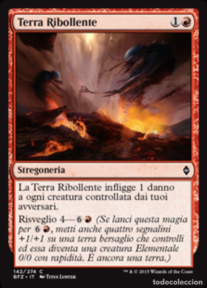 Trading Cards: Carta MTG-Terra Ribollente-Battaglia per Zendikar-N.142-ITA-EX-Common - Magic the Gathering