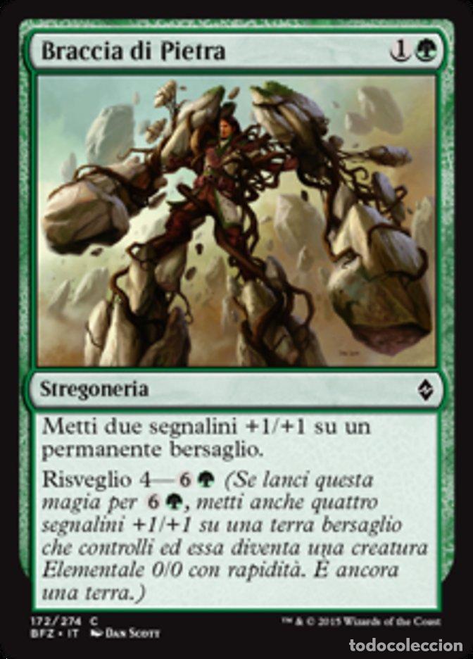 Trading Cards: Carta MTG-Braccia di Pietra-Battaglia per Zendikar-N.172-ITA-EX-Common - Magic the Gathering