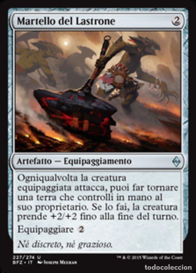 Trading Cards: Carta MTG-Martello del Lastrone-Battaglia per Zendikar-N.227-ITA-EX-Uncommon - Magic the Gathering