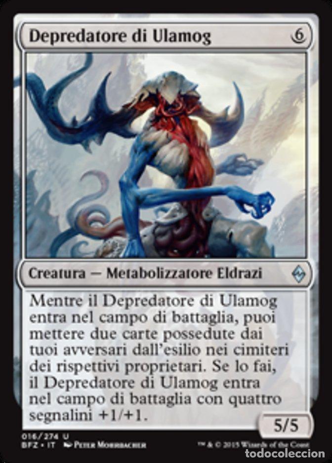 Trading Cards: Carta MTG-Depredatore di Ulamog-Battaglia per Zendikar-N.016-ITA-EX-Uncommon - Magic the Gathering