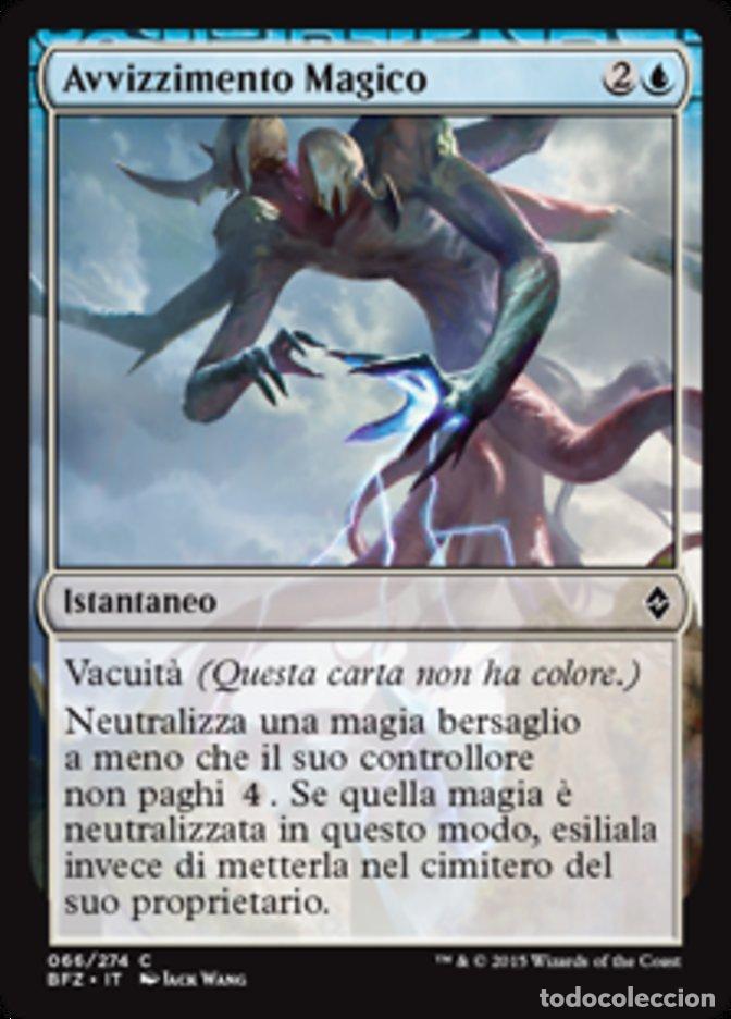 Trading Cards: Carta MTG-Avvizzimento Magico-Battaglia per Zendikar-N.066-ITA-EX-Common - Magic the Gathering