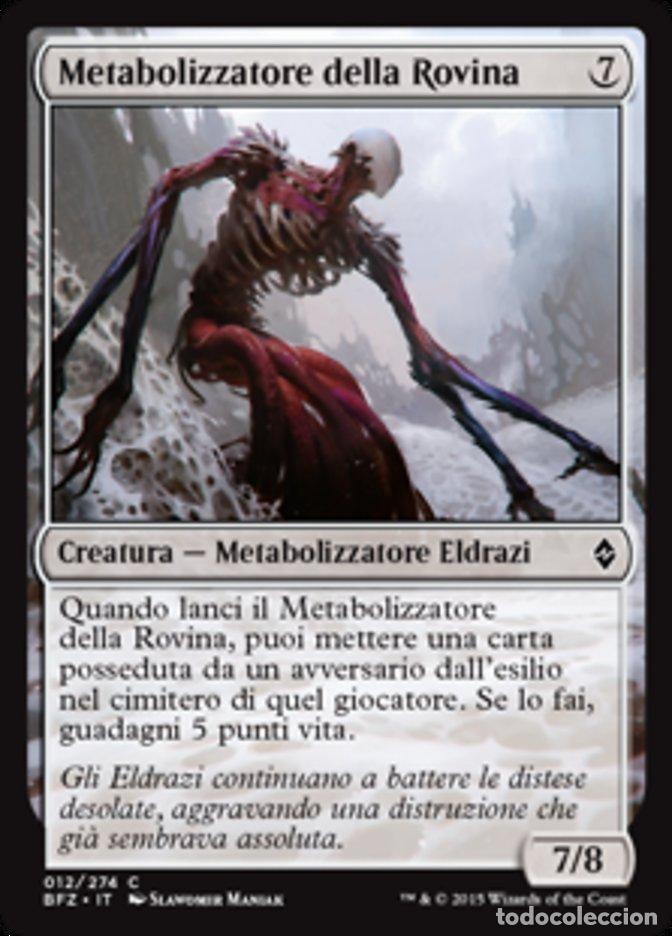 Trading Cards: Carta MTG-Metabolizzatore della Rovina-Battaglia per Zendikar-N.012-ITA-EX-Comm - Magic the Gatherin