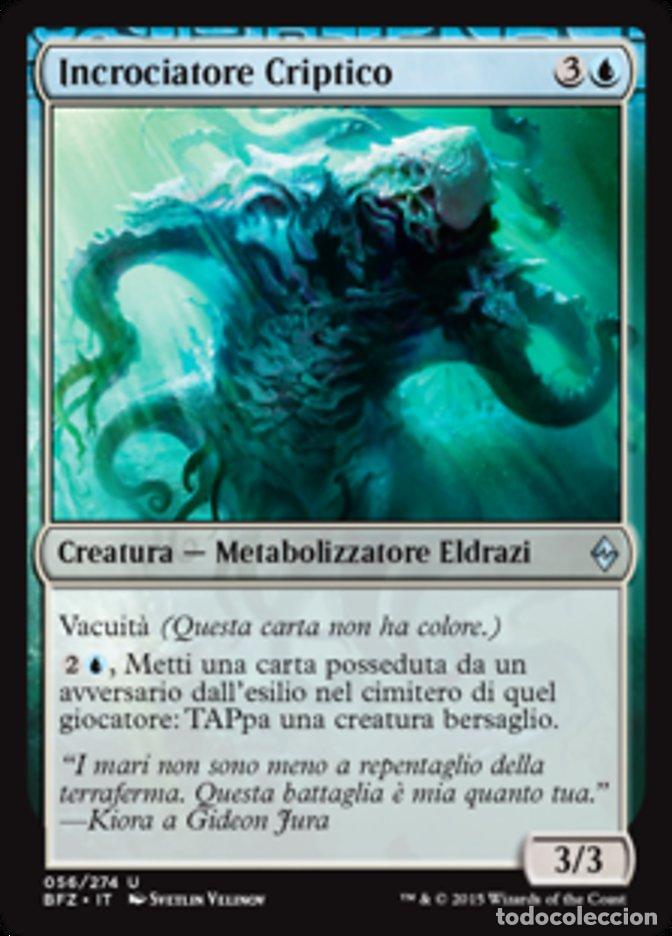 Trading Cards: Carta MTG-Incrociatore Criptico-Battaglia per Zendikar-N.056-ITA-EX-Uncommon - Magic the Gathering