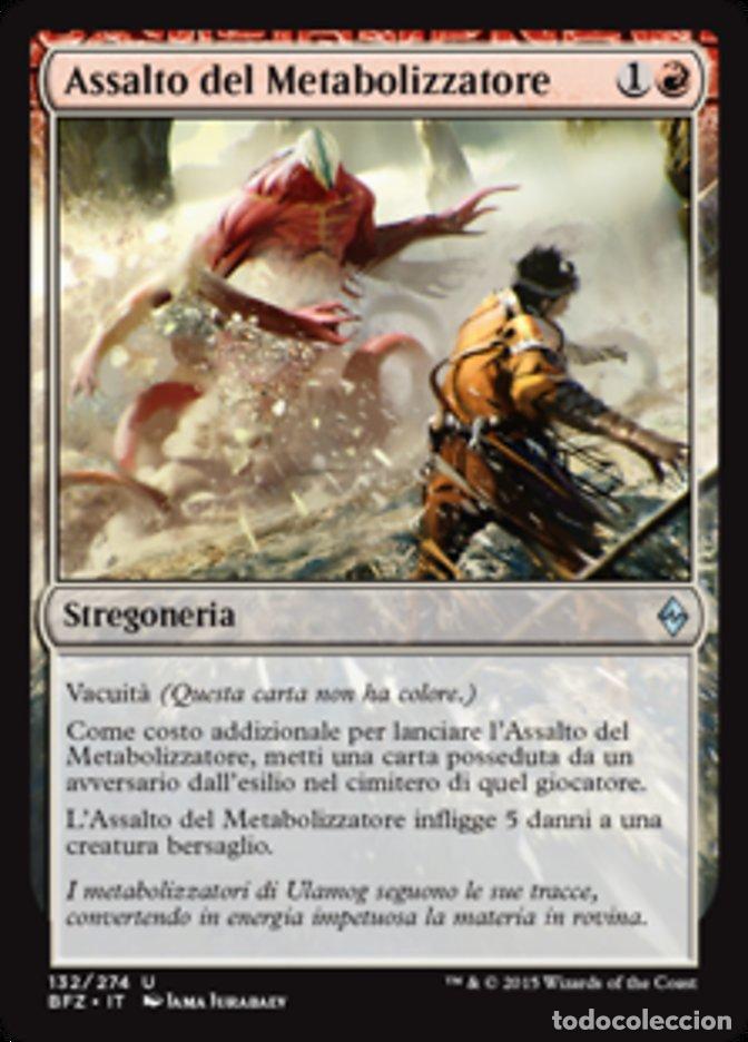 Trading Cards: Carta MTG-Assalto del Metabolizzatore-Battaglia per Zendikar-N.132-ITA-EX-Unc - Magic the Gathering